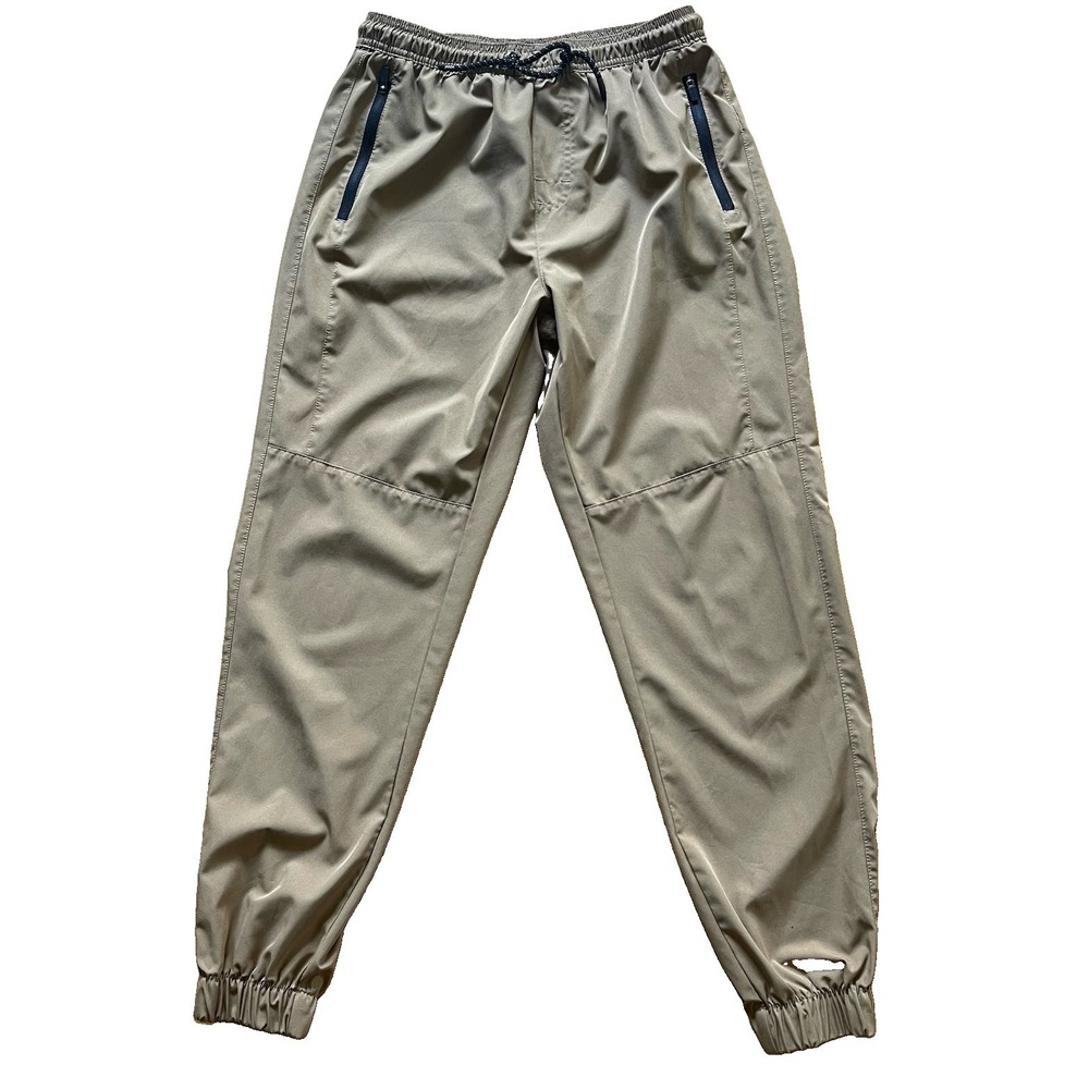 Tony Hawk Mens Medium Khaki Jogger Pants Activewear Skate Drawstring HMP4018